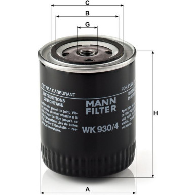 Kraftstofffilter WK 930/4