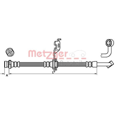 Metzger Bremsschlauch 4110453