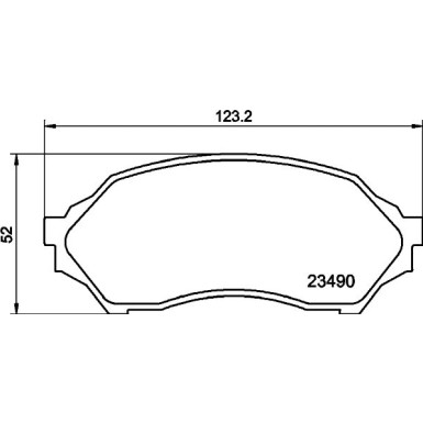 Bremsbelagsatz, Scheibenbremse 8DB 355 017-281 Bremsbelagsatz, Scheibenbremse 8DB 355 017-281