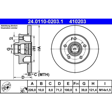 Bremsscheibe 24.0110-0203.1