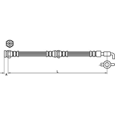 Metzger Bremsschlauch 4111037