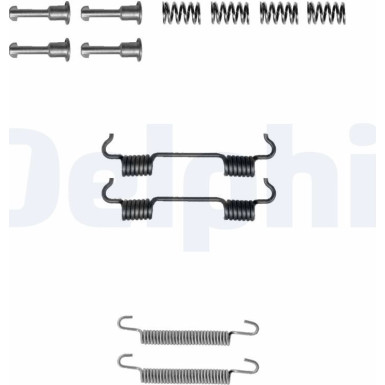 Delphi Zubehörsatz, Feststellbremsbacken LY1297