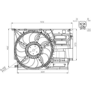 NRF Lüfter, Motorkühlung 47954