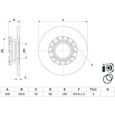 Bremsscheibe 0 986 479 F62