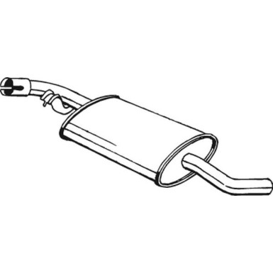 Bosal Mittelschalldämpfer 233-743
