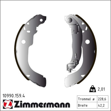 Bremsbackensatz 10990.159.4 Bremsbackensatz 10990.159.4