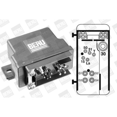 BorgWarner (BERU) Steuergerät, Glühzeit GR074