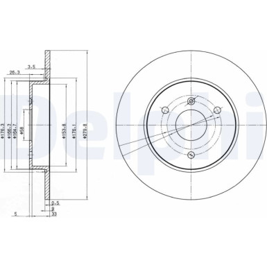Bremsscheibe BG3526 Bremsscheibe BG3526