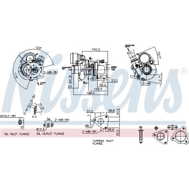 Nissens Turbolader 93141