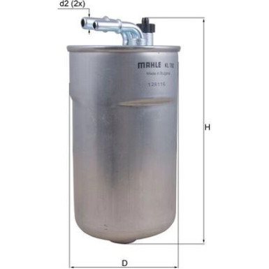 Kraftstofffilter KL 792 Kraftstofffilter KL 792