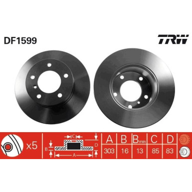 Bremsscheibe DF1599 Bremsscheibe DF1599
