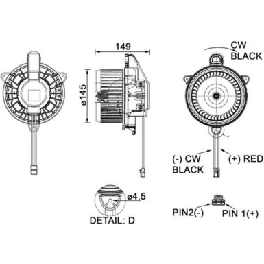 Mahle Innenraumgebläse BEHR Premium Line AB 278 000P