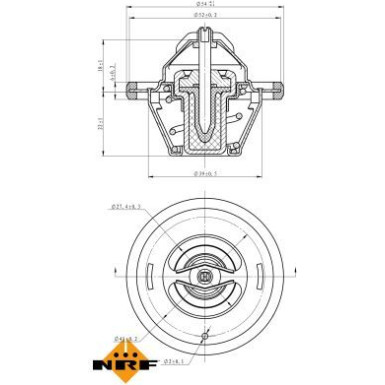 NRF Thermostat, Kühlmittel EASY FIT 725065 NRF Thermostat, Kühlmittel EASY FIT 725065