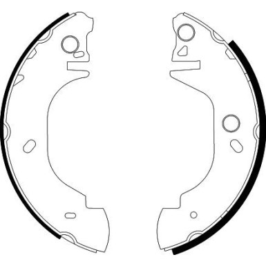 Bremsbackensatz 8DB 355 001-611 Bremsbackensatz 8DB 355 001-611