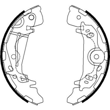 Bremsbackensatz 91075800 Bremsbackensatz 91075800