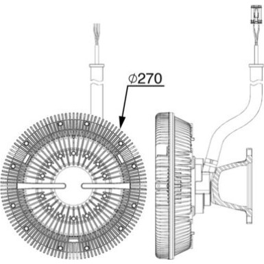 Kupplung, Kühlerlüfter CFC 243 000P Kupplung, Kühlerlüfter CFC 243 000P