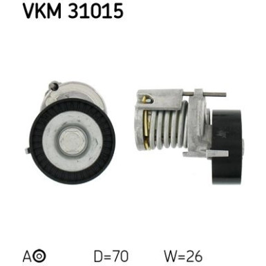 SKF Spannrolle, Keilrippenriemen VKM 31015