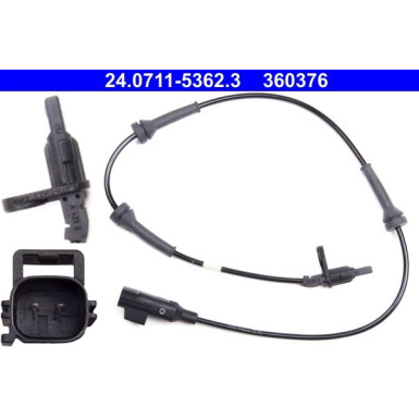 Sensor, Raddrehzahl 24.0711-5362.3 Sensor, Raddrehzahl 24.0711-5362.3