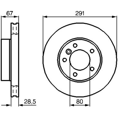 Bremsscheibe 0 986 478 691 Bremsscheibe 0 986 478 691