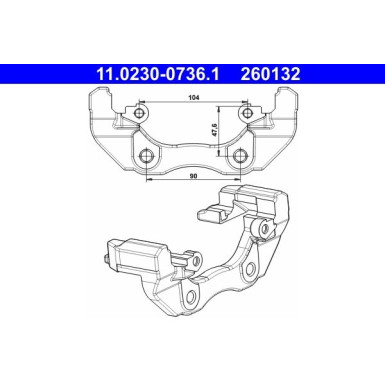 ATE Halter, Bremssattel 11.0230-0736.1