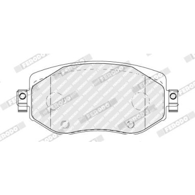 Ferodo Bremsbelagsatz, Scheibenbremse PREMIER ECO FRICTION FDB5104