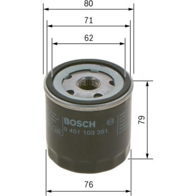 BOSCH 0 451 103 351 Ölfilter BOSCH 0 451 103 351 Ölfilter
