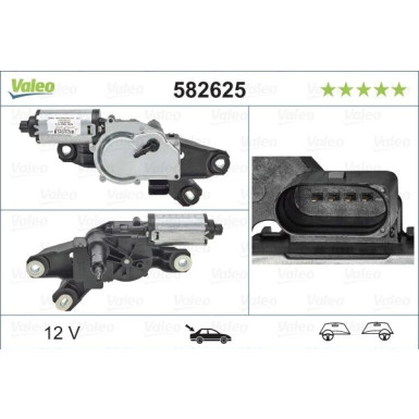Valeo Wischermotor 582625