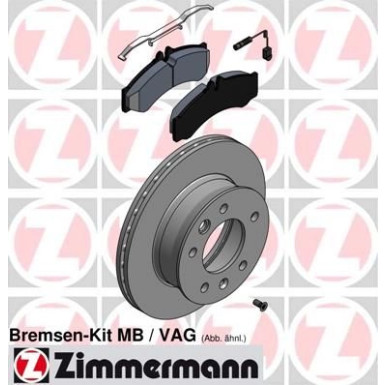 Zimmermann Bremsensatz, Scheibenbremse 640.4311.00 Zimmermann Bremsensatz, Scheibenbremse 640.4311.00
