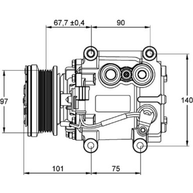 Kompressor, Klimaanlage ACP 1099 000P Kompressor, Klimaanlage ACP 1099 000P