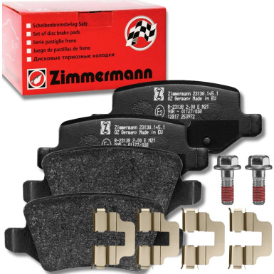 ZIMMERMANN 23138.145.2 Bremsbeläge mit Schrauben und Feder ZIMMERMANN 23138.145.2 Bremsbeläge mit Schrauben und Feder
