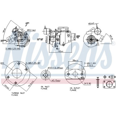 Nissens Turbolader 93040