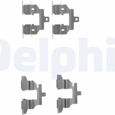 Delphi Zubehörsatz, Scheibenbremsbelag LX0531