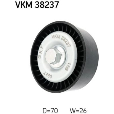 SKF Umlenk-/Führungsrolle, Keilrippenriemen VKM 38237