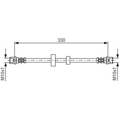 BOSCH Bremsschlauch 1 987 476 411
