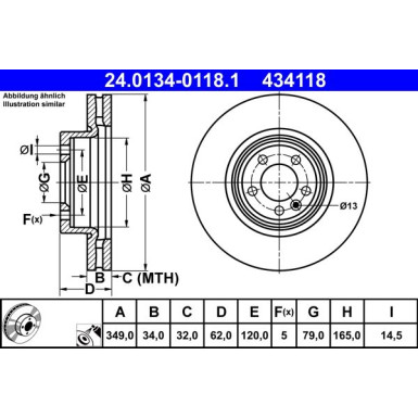 Bremsscheibe 24.0134-0118.1