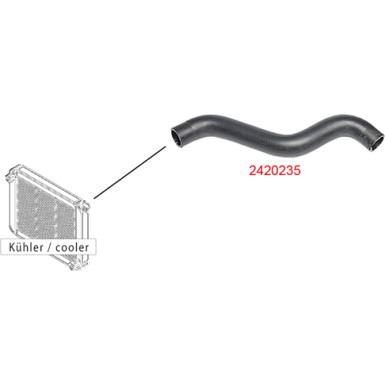 Metzger Kühlerschlauch 2420235 Metzger Kühlerschlauch 2420235
