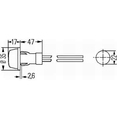 Hella Positionsleuchte 2PF 003 563-151