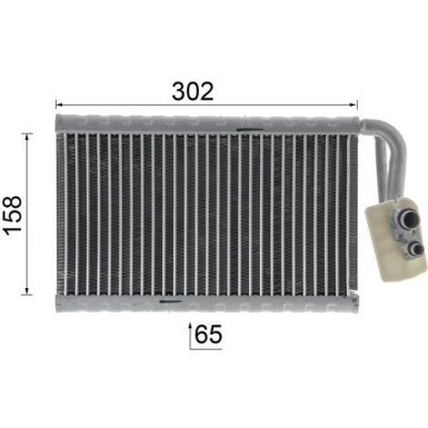 Mahle Verdampfer, Klimaanlage BEHR Premium Line AE 2 000P