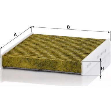 MANN-FILTER FP 22 032 Innenraumfilter FreciousPlus Aktivkohlefilter mit Polyphenol, antibakteriell, Feinstaubfilter (PM 2.5)