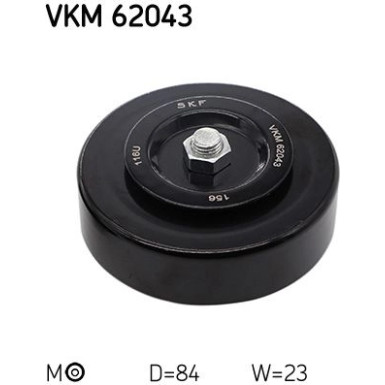 SKF Spannrolle, Keilrippenriemen VKM 62043