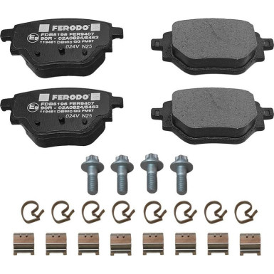 Ferodo Bremsbelagsatz, Scheibenbremse PREMIER ECO FRICTION FDB5196