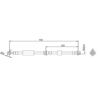 Metzger Bremsschlauch 4112536