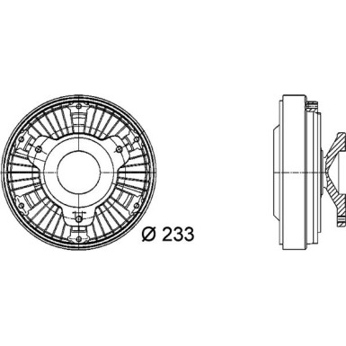 Mahle Kupplung, Kühlerlüfter BEHR Premium Line CFC 17 000P
