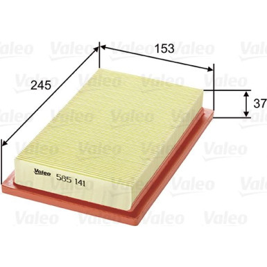 Valeo Luftfilter 585141