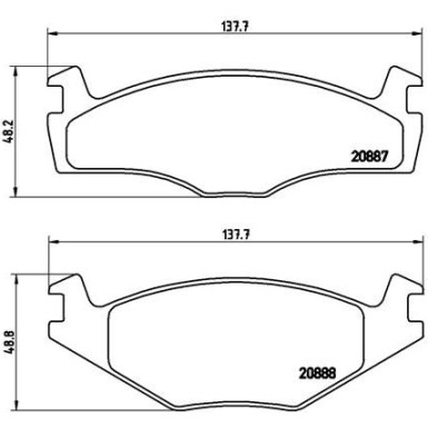 Brembo Bremsbelagsatz, Scheibenbremse PRIME LINE P 85 024