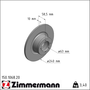 Bremsscheibe 150.1068.20