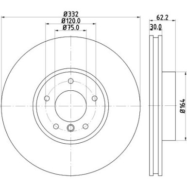 Bremsscheibe 8DD 355 129-291 Bremsscheibe 8DD 355 129-291