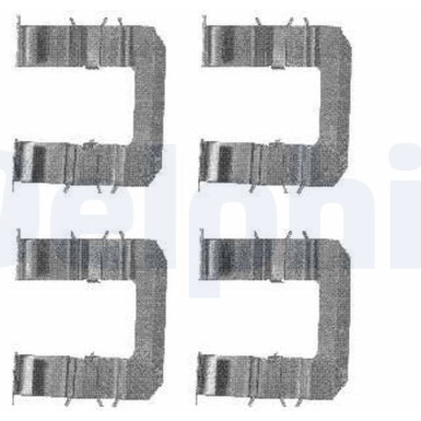 Delphi Zubehörsatz, Scheibenbremsbelag LX0483
