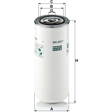 Kraftstofffilter WK 962/7 Kraftstofffilter WK 962/7