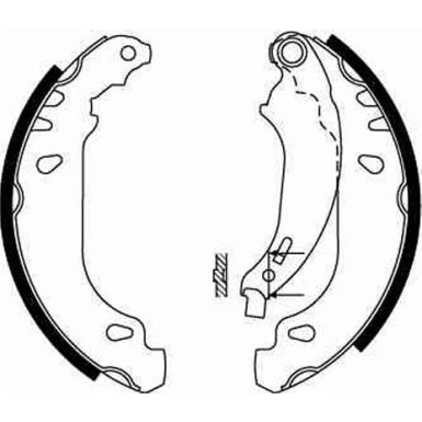 Bremsbackensatz GS8642 Bremsbackensatz GS8642